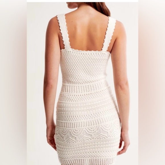 NWT Abercrombie and Fitch Crochet Style Mini Dress Cream
Color XL TALL(44” long) - Picture 2 of 11